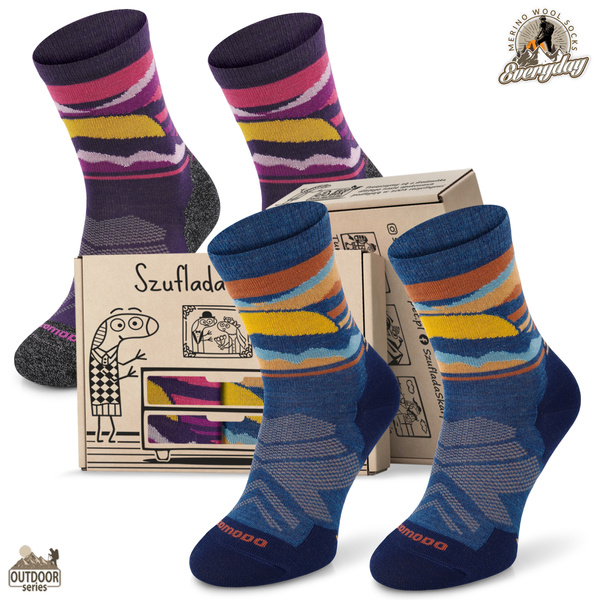 Zestaw skarpet trekkingowych w pudełku - TRE18