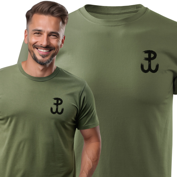 Koszulka patriotyczna T-shirt khaki - POLSKA WALCZĄCA 
