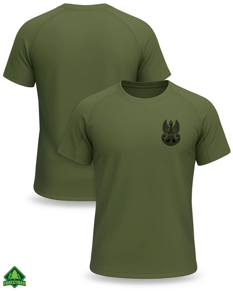 Wojskowa koszulka termoaktywna z Orłem WOT kolor khaki