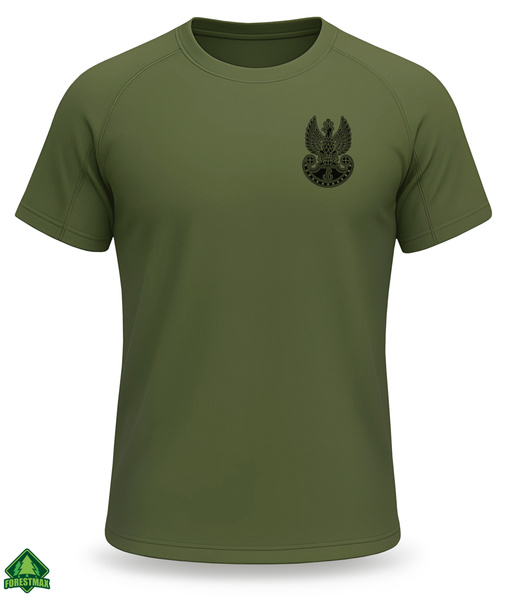 Wojskowa koszulka termoaktywna z Orłem WOT kolor khaki