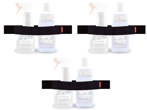 Zestaw 3 autorzepów czarnych 40cm