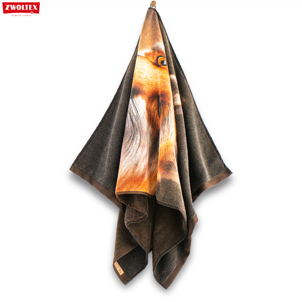 Myśliwski ręcznik bawełniany firmy Zwoltex - wzór Lis - 50x100cm