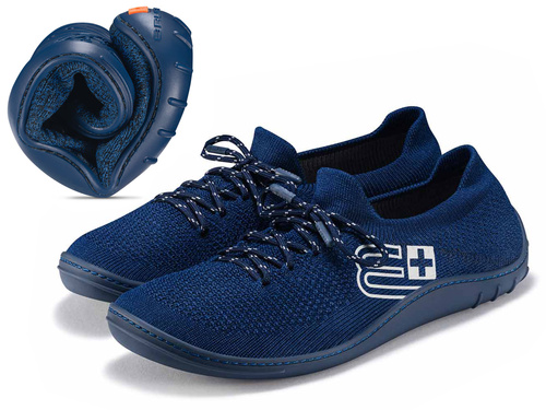 Buty męskie Brubeck Merino Barefoot SH5009M - granatowe