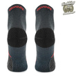 Skarpety trekkingowe TREUL02 - 70% merino - szaro/czerwone