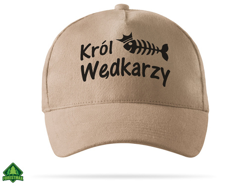Król Wędkarzy wędkarska czapka z daszkiem