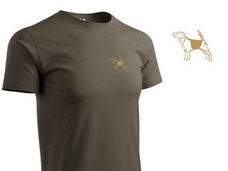 Beagle koszulka brązowa