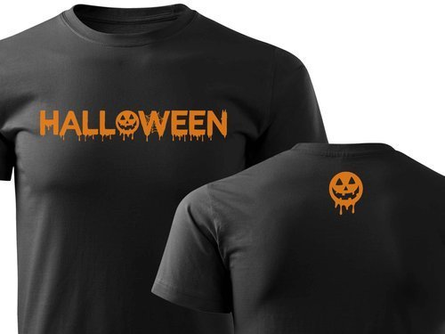 T-shirt czarny – Halloween / H01