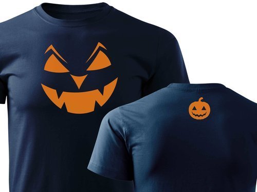 T-shirt granatowy – Halloween / H03