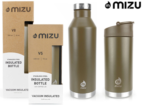 Zestaw prezentowy MIZU butelka termiczna V8 i kubek termiczny V5 Coffee Lid