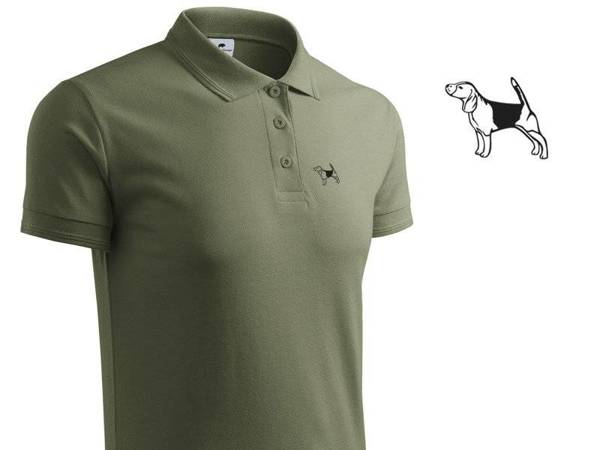 Beagle koszulka POLO khaki