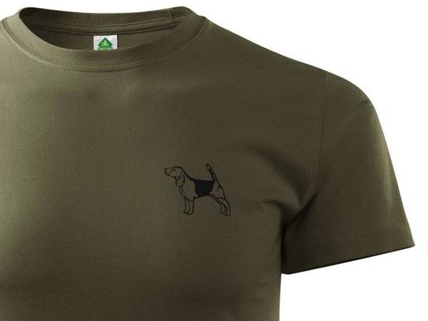 Beagle koszulka zieleń wojskowa