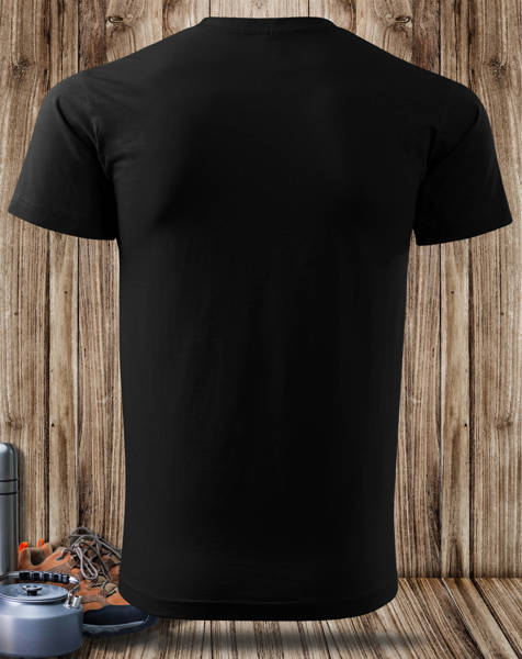 Czarna koszulka T-shirt nadruk KOCHAM BIESZCZADY