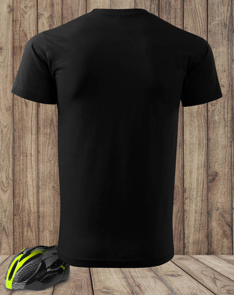 Czarna koszulka T-shirt nadruk RIDE YOUR BIKE