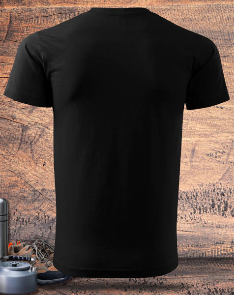 Czarna koszulka T-shirt nadruk SZLAK MNIE TRAFIA