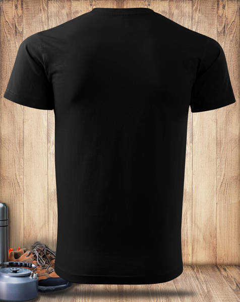 Czarna koszulka T-shirt nadruk W GÓRACH JEST WSZYSTKO, CO KOCHAM