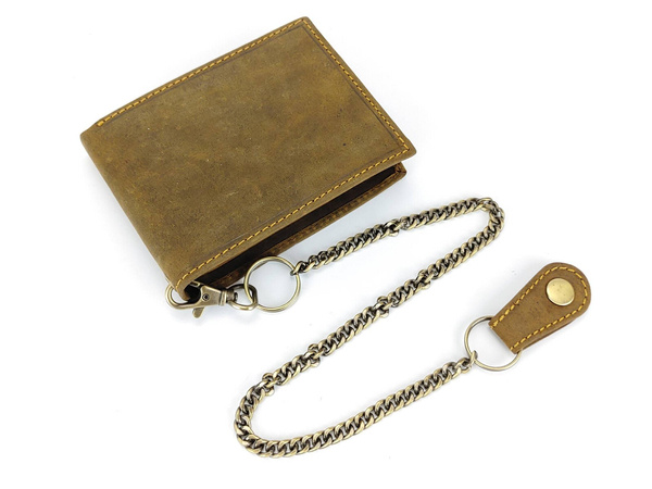 Elegancki portfel skórzany męski z ochroną RFID - CHOPPER