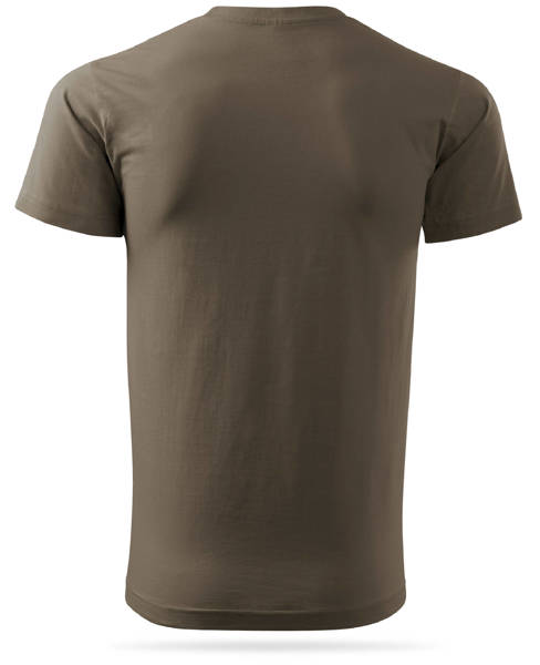 Koszulka T-shirt z własnym nadrukiem - brązowa