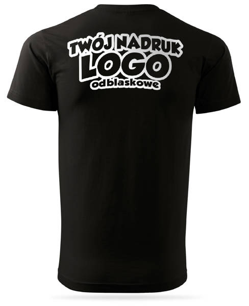 Koszulka T-shirt z własnym nadrukiem - czarna
