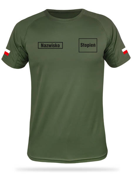 Koszulka wojskowa WOT ze stopniem i nazwiskiem