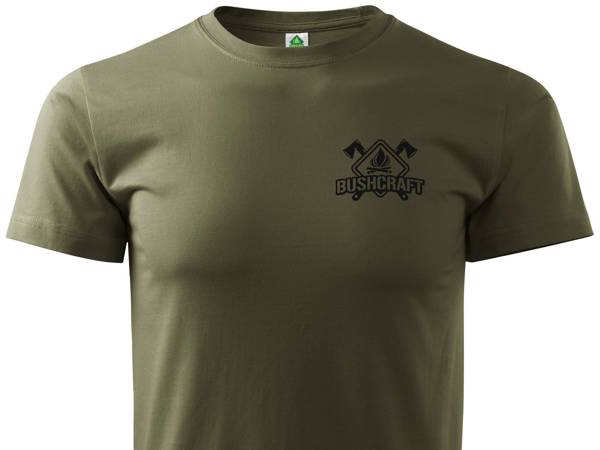 Koszulka zieleń wojskowa BUSHCRAFT