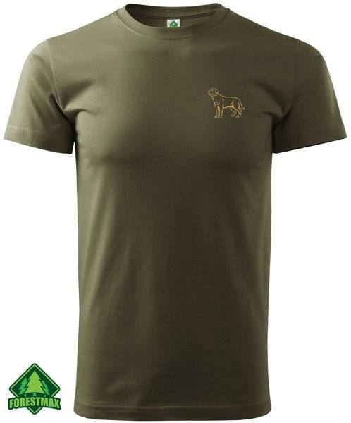 Labrador Retriever koszulka zieleń wojskowa