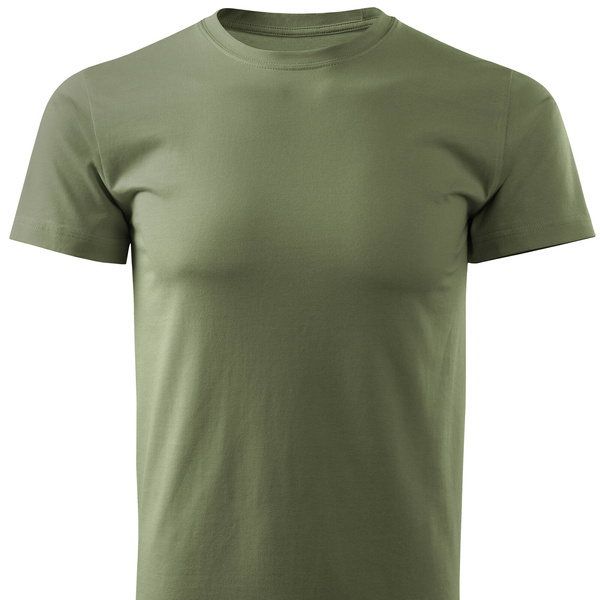 Męska koszulka bawełniana T-shirt - khaki roz. L