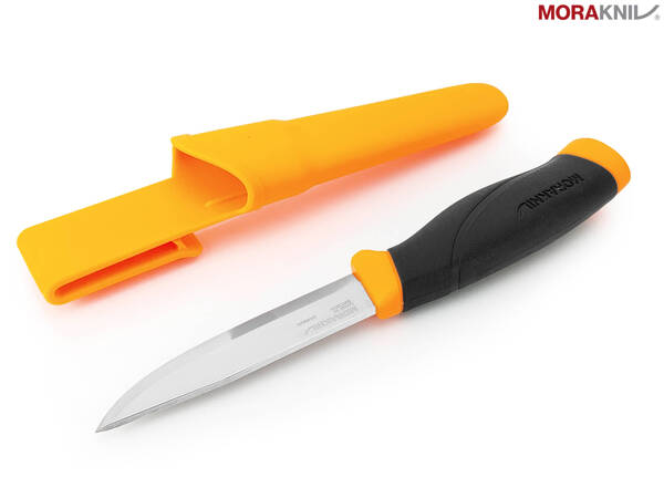 Nóż MORAKNIV Companion Haevy Duty - stal węglowa - pomarańczowy fluo - pudełko prezentowe