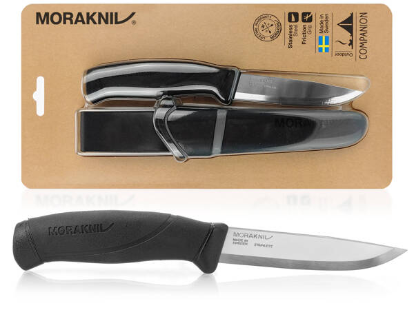 Nóż MORAKNIV Companion - stal nierdzewna - czarny