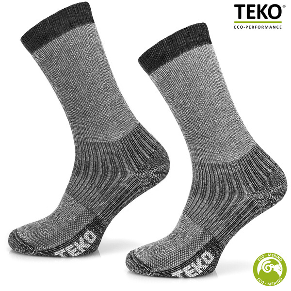 Skarpety trekkingowe TEKO ekoHIKE 2.0 LIGHT - szare