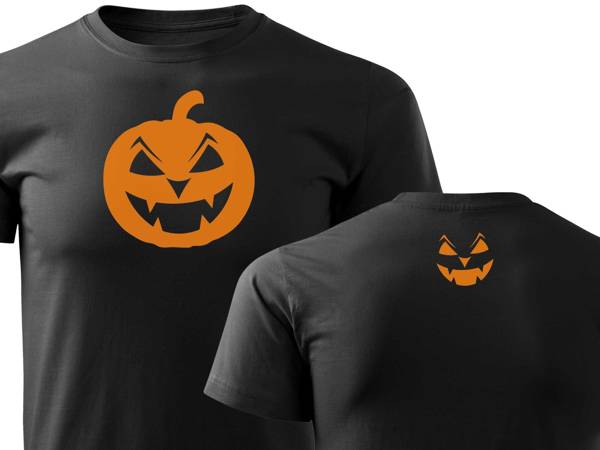T-shirt czarny – Halloween / H02
