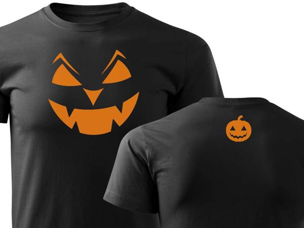T-shirt czarny – Halloween / H03