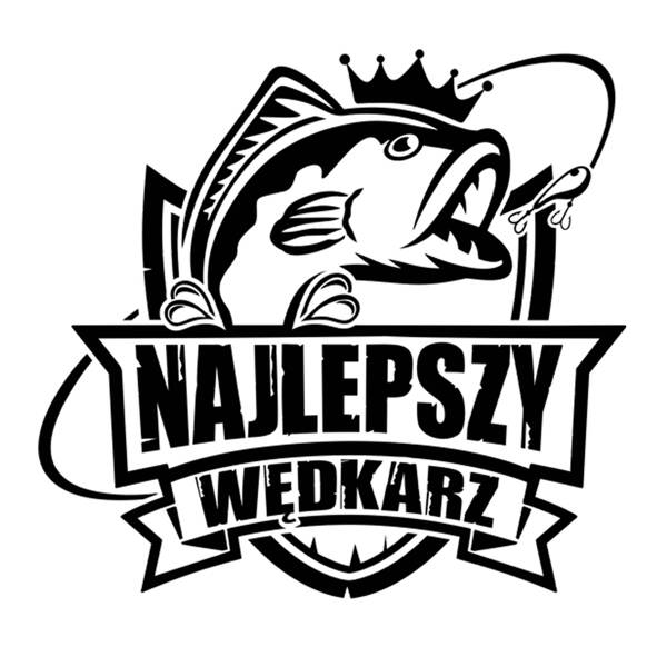 Wędkarska koszulka kolor brązowy mały nadruk - NAJLEPSZY WĘDKARZ wz.21