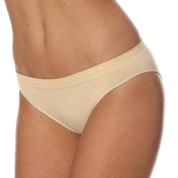 Zestaw 3 sztuk bawełnianych majtek damskich bikini BRUBECK Comfort Cotton - beżowe