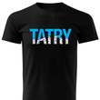 Czarna koszulka T-shirt nadruk TATRY