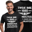 Koszulka T-shirt nadruk JEDNOSTKA SPECJALNA + IMIĘ I DATA URODZENIA