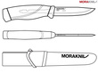 Nóż MORAKNIV Companion Haevy Duty - stal nierdzewna - czarny